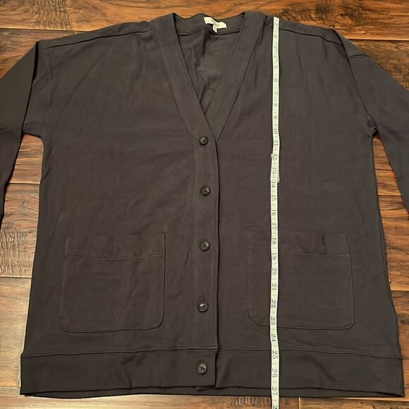 Madewell Gray Button Closure Cardigan Sweater Academia  Contemporary Work Office - Picture 6 of 9